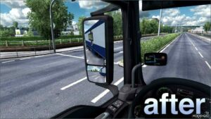 ETS2 Mirrors Part Mod: True Mirror FOV (Featured)