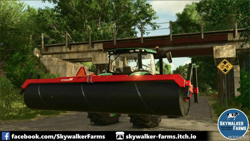 FS25 Mod: Rite WAY MFG. TPH 20 Land Roller (Featured)