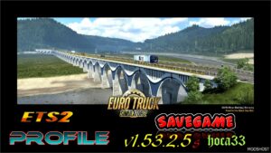 ETS2 TruckersMP Mod: ETS 2 Save Game (Profile) v1.53.2.5s 1.53 (Featured)