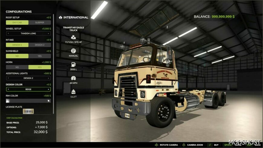 FS25 Mod: Transtar Eagle Truck (Featured)