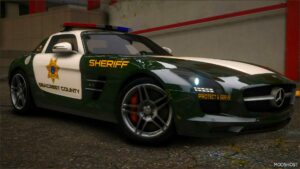 GTA 5 Mercedes-Benz Vehicle Mod: Nfshp: 2010 Mercedes Benz SLS AMG Scpd ADD-on | NON ELS | Sounds | Vehfuncsv | Template (Featured)