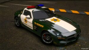 GTA 5 Mercedes-Benz Vehicle Mod: Nfshp: 2010 Mercedes Benz SLS AMG Scpd ADD-on | NON ELS | Sounds | Vehfuncsv | Template (Image #3)