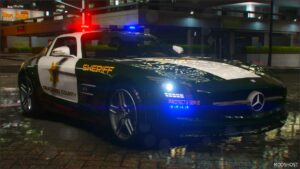 GTA 5 Mercedes-Benz Vehicle Mod: Nfshp: 2010 Mercedes Benz SLS AMG Scpd ADD-on | NON ELS | Sounds | Vehfuncsv | Template (Image #5)