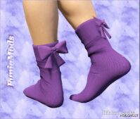 GTA 5 Player Mod: Ribbon Socks for MP Female (Featured)