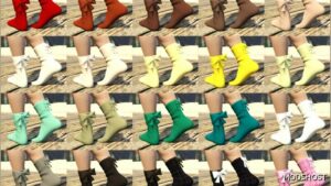 GTA 5 Player Mod: Ribbon Socks for MP Female (Image #3)