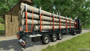 FS25 Forestry Mod: Schwarzmüller Timber Trailer Semi (Featured)