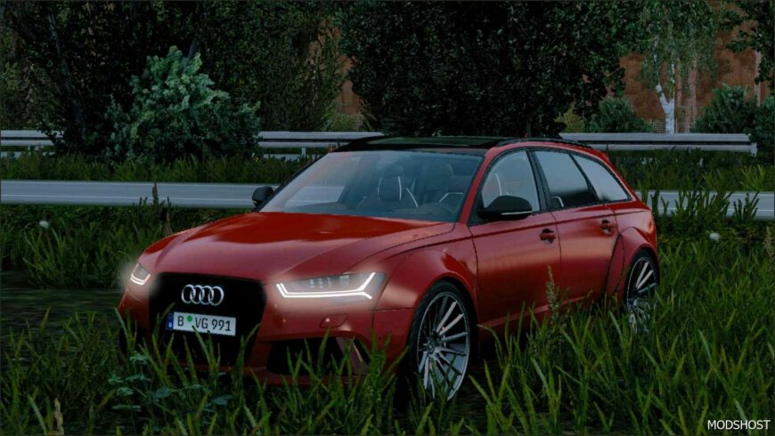 ETS2 Audi Car Mod: RS6 C7 Avant 2016 V1.8 (Featured)