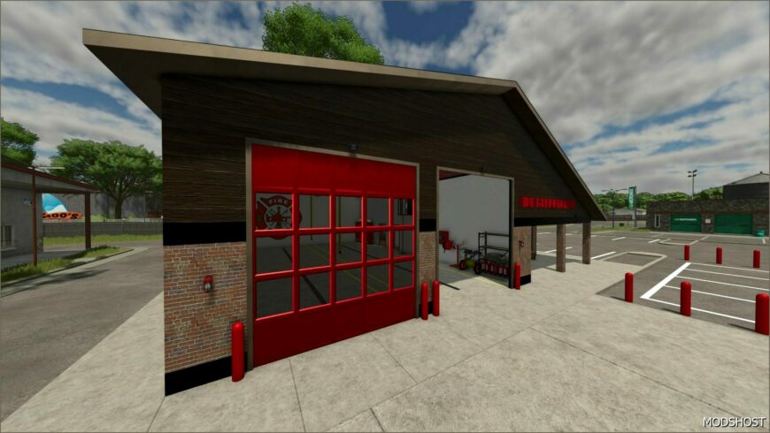 FS25 Building Mod: Volunteer Fire Department (Featured)