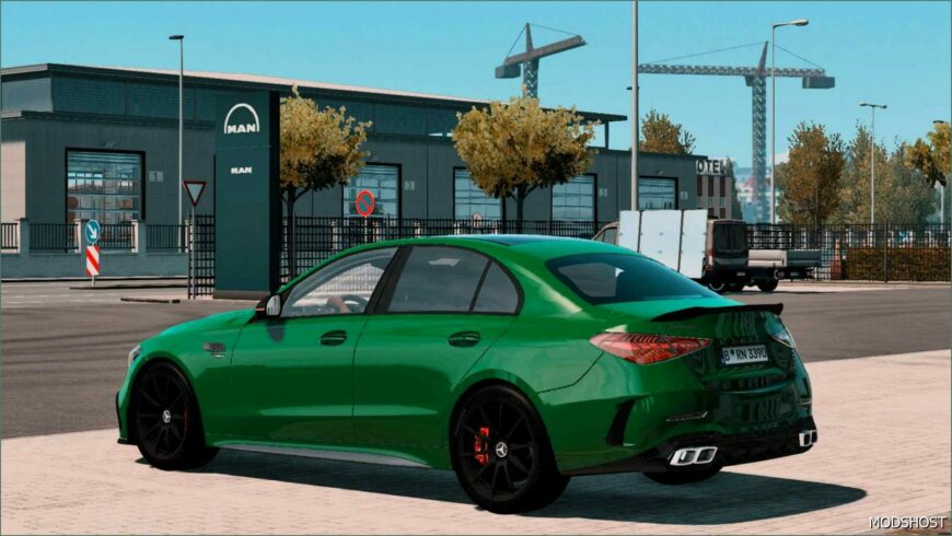 ETS2 Mercedes-Benz Car Mod: Mercedes AMG C63 S E Performance 2024 V1.3 (Featured)