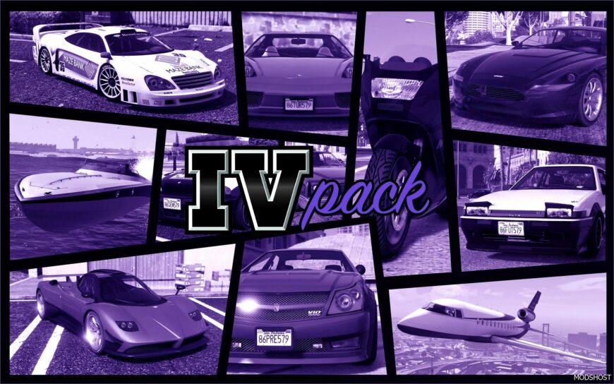 GTA 5 Mod: Ivpack – GTA IV Vehicles in GTA V V1.0.270 (Featured)