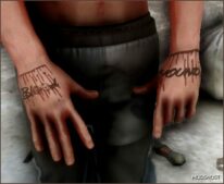 GTA 5 Player Mod: Bloodhound Q50 Hand Tatt (Featured)