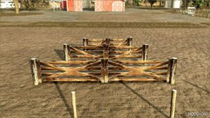 FS25 Mod: Barbed Wire Fence and Wooden Gate (Image #3)