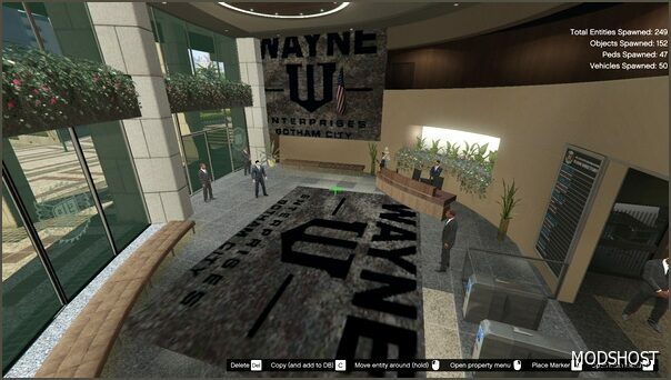 GTA 5 Map Mod: Wayne Tower ( with Lucius FOX Storage Room) (Featured)