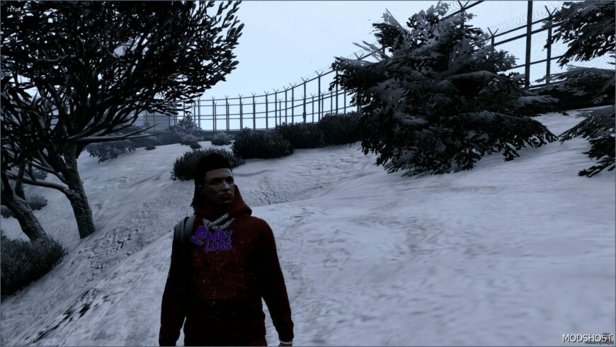 GTA 5 Player Mod: Baby Locs Chain/necklace AKA “grape Street Crips” for MP Male Character V1.1 (Featured)