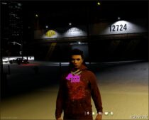 GTA 5 Player Mod: Baby Locs Chain/necklace AKA “grape Street Crips” for MP Male Character V1.1 (Image #3)