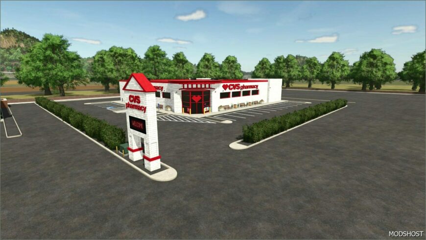 FS25 Building Mod: CVS Pharmacy (Featured)