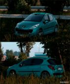 ETS2 Peugeot Car Mod: 207 RC 1.4 1.52 1.53 (Featured)