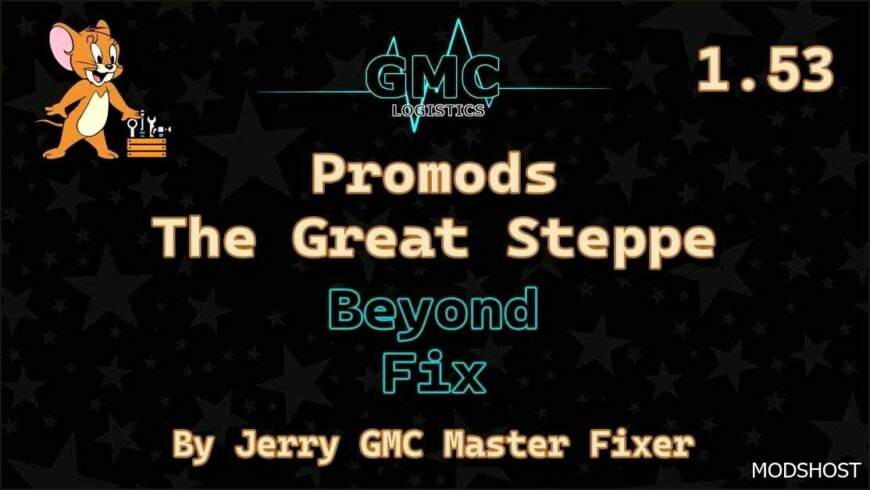 ETS2 ProMods Map Mod: The Great Steppe Beyond FIX 1.53 (Featured)