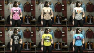 GTA 5 Player Mod: Just Tees for MP Males & Females (Image #2)