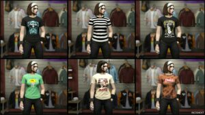 GTA 5 Player Mod: Just Tees for MP Males & Females (Image #3)