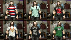 GTA 5 Player Mod: Just Tees for MP Males & Females (Image #4)