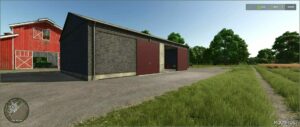 FS25 Shed Mod: Workshop in Hall V1.0.1 (Featured)