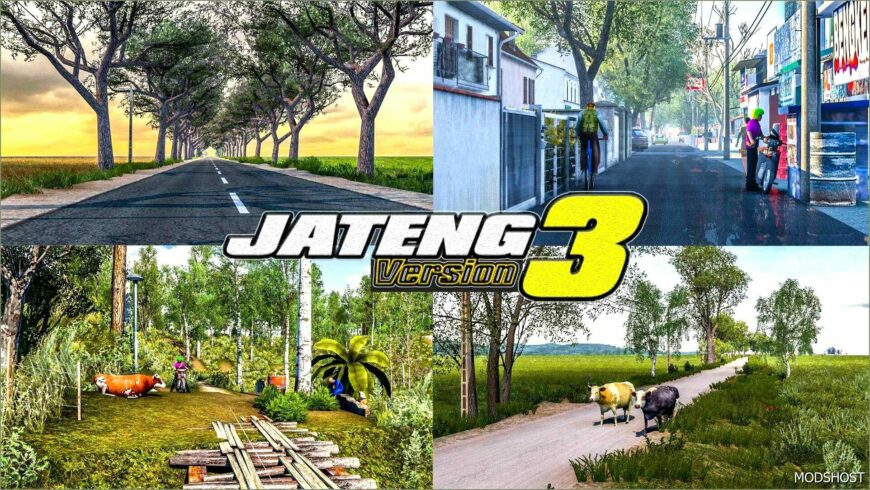 ETS2 Mod: Map Jateng V3.2 Save Profile (Featured)