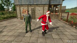 FS25 Mod: Placeable Animated Santa Claus Decoration (Featured)