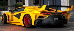 GTA 5 Lamborghini Vehicle Mod: 2023 Lamborghini Countach Liberty Walk Silhouette (Image #2)