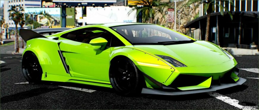 GTA 5 Lamborghini Vehicle Mod: Gallardo Custom G Wide (Featured)