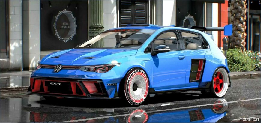 GTA 5 Volkswagen Vehicle Mod: Golf R Avante (Featured)