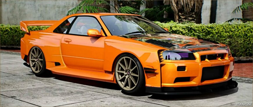 GTA 5 Nissan Vehicle Mod: 2002 Nissan Skyline GT R (custom) (Featured)