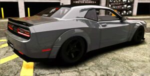 GTA 5 Dodge Vehicle Mod: 2018 Dodge Challenger SRT Hellcat Custom Tuned Lowered Widebody (Image #2)