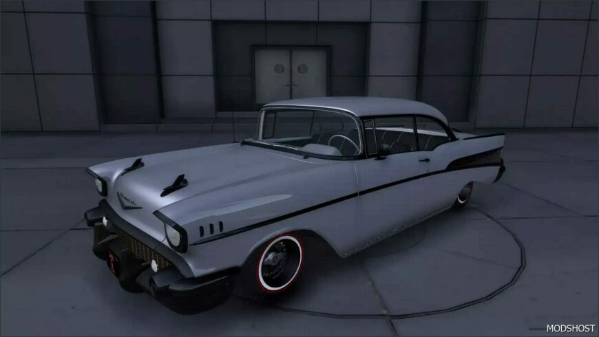 GTA 5 Chevrolet Vehicle Mod: 1957 Chevrolet Belair Lowrider Tupac Theme (Featured)