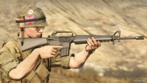 GTA 5 Weapon Mod: Colt M16A1 ADD on SP / & Fivem (Featured)