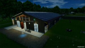 FS25 Building Mod: Large Stable with Wood Look Facade V1.2 (Image #2)