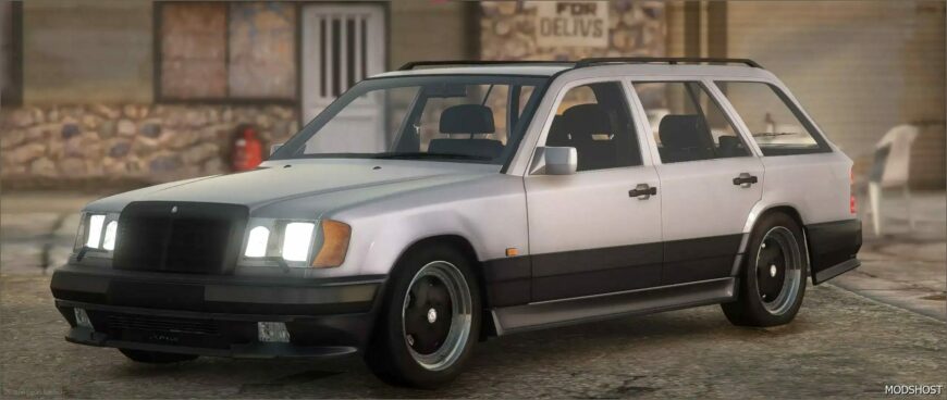 GTA 5 Mercedes-Benz Vehicle Mod: Mercedes Benz S124 300TE Hammer (Featured)