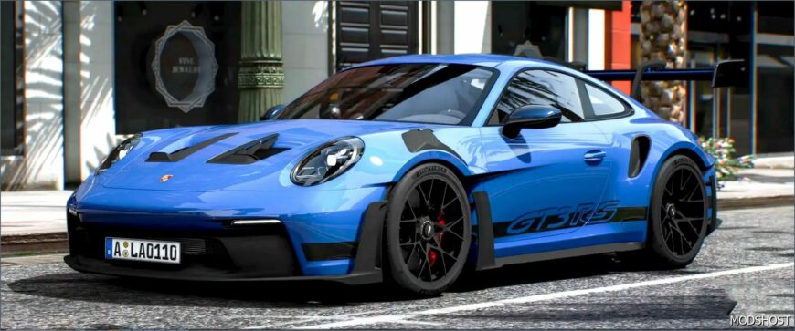 GTA 5 Porsche Vehicle Mod: 911 GT3 RS 2023 (Featured)