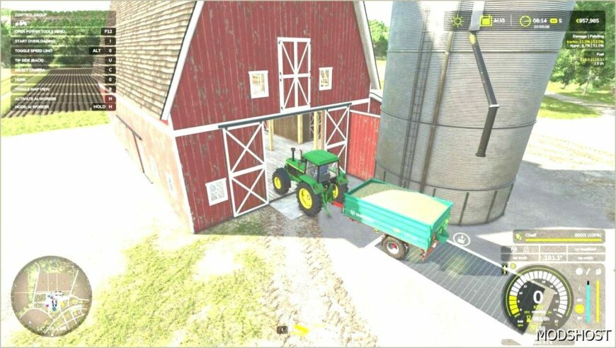 FS25 Decoration Mod: Elmcreek Farmbarn with Fermenter (Featured)