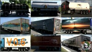 ETS2 Skin Mod: AI Traffic Trailer Paint JOB Pack by Joker V0.6 (Featured)