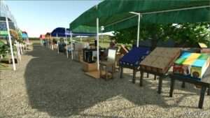 FS25 Mod: Placeable Market Decoration (Featured)