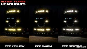 ETS2 Realistic Part Mod: Better Flares V4.5.3 (Featured)