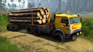 MudRunner Kamaz Mod: 53504 Timber Carrier Truck (Image #2)