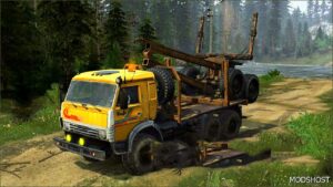 MudRunner Kamaz Mod: 53504 Timber Carrier Truck (Featured)