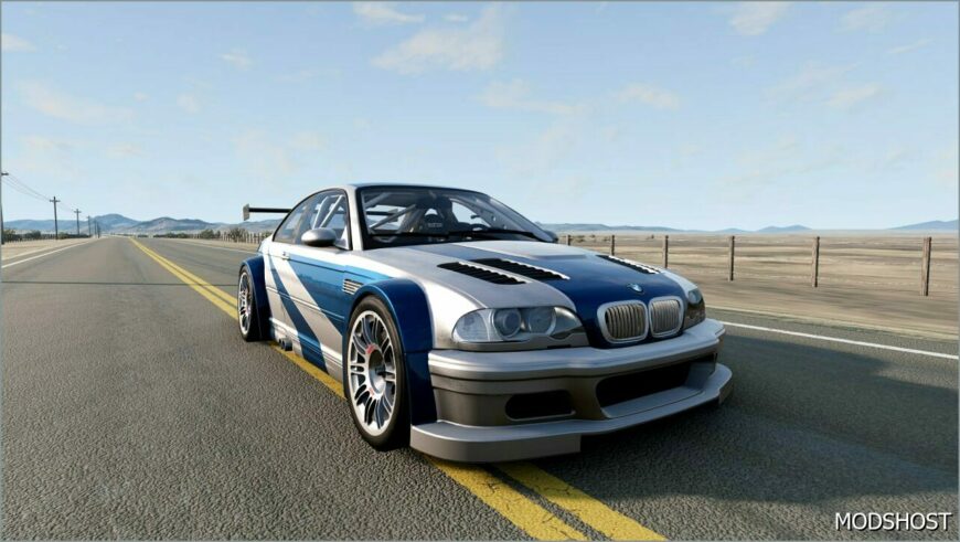 BeamNG BMW Car Mod: M3 GTR 0.34 (Featured)