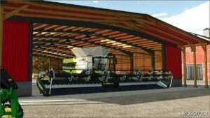 FS25 Shed Mod: Wide Garage V1.0.0.1 (Featured)