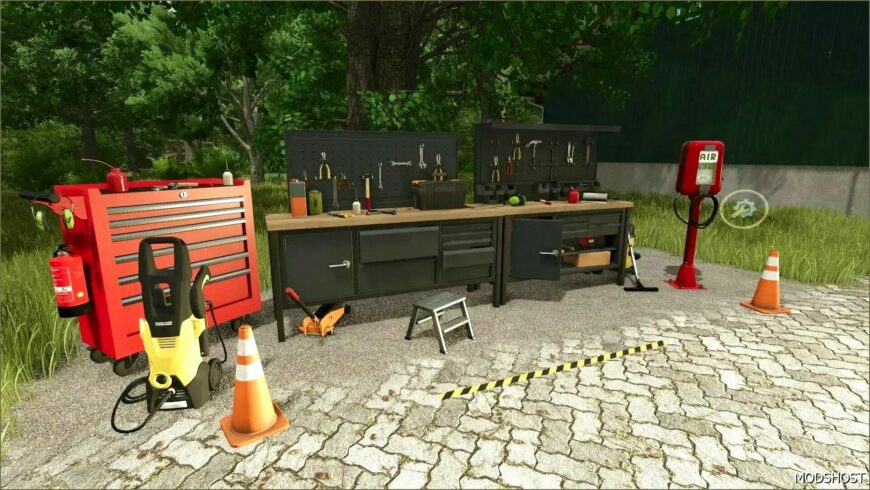 FS25 Placeable Mod: Automated Multifunctional Workshop V1.0.0.2 (Featured)