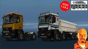 ETS2 Mercedes-Benz Truck Mod: Mercedes Benz Arocs Agrar V3.0 1.53 (Featured)