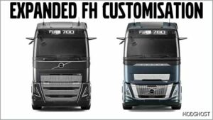 ETS2 Volvo Part Mod: Expanded FH Customisation 1.53 (Featured)