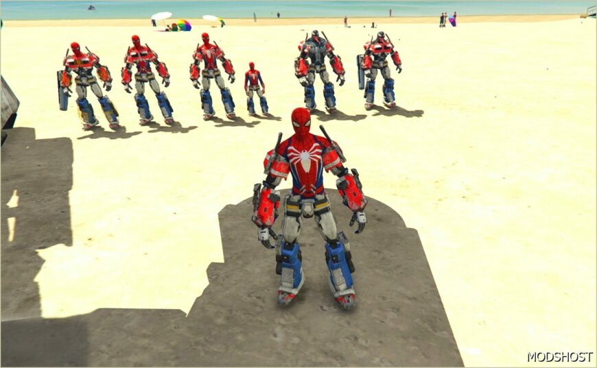 GTA 5 Player Mod: Spiderman Transformer (Featured)